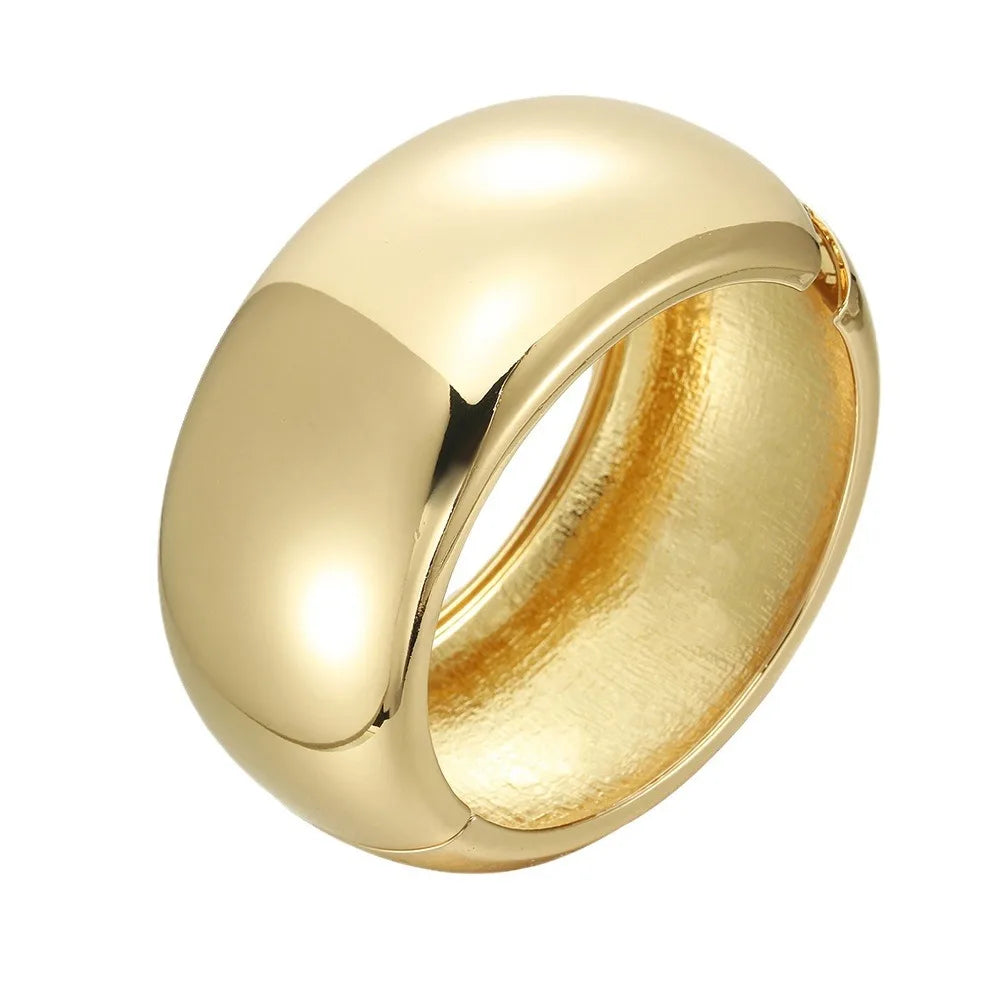 Wide Asymmetrical Resin Bracelet