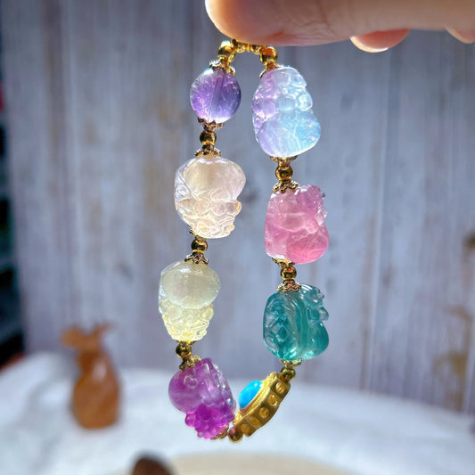 Natural Crystal Candy Color  Bracelet