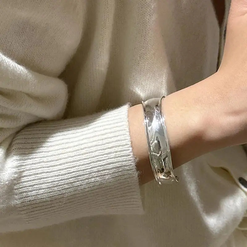 Large Polied Arc Bracelet