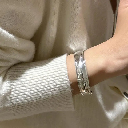 Large Polied Arc Bracelet