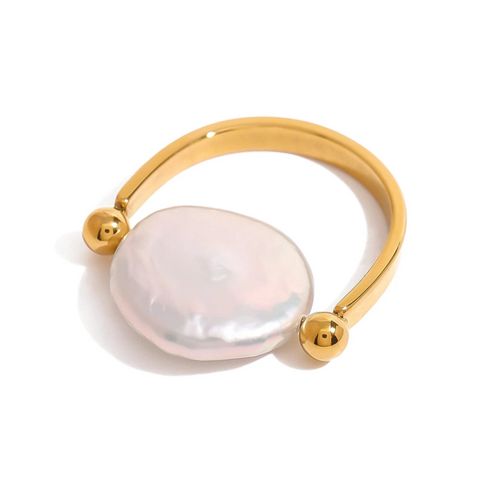 Freshwater Pearl  U-shaped Ring