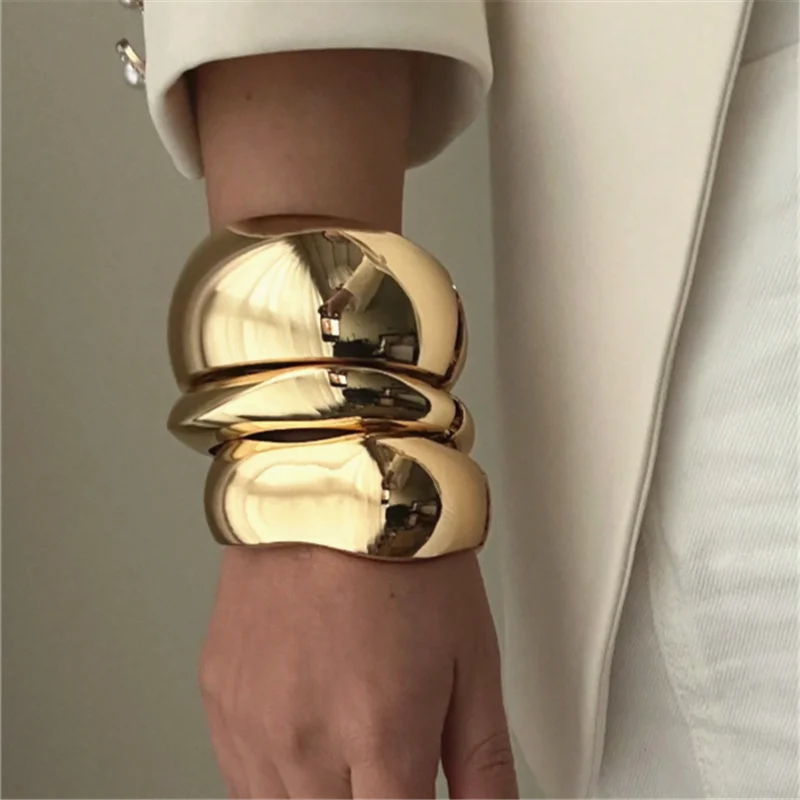 Wide Asymmetrical Resin Bracelet
