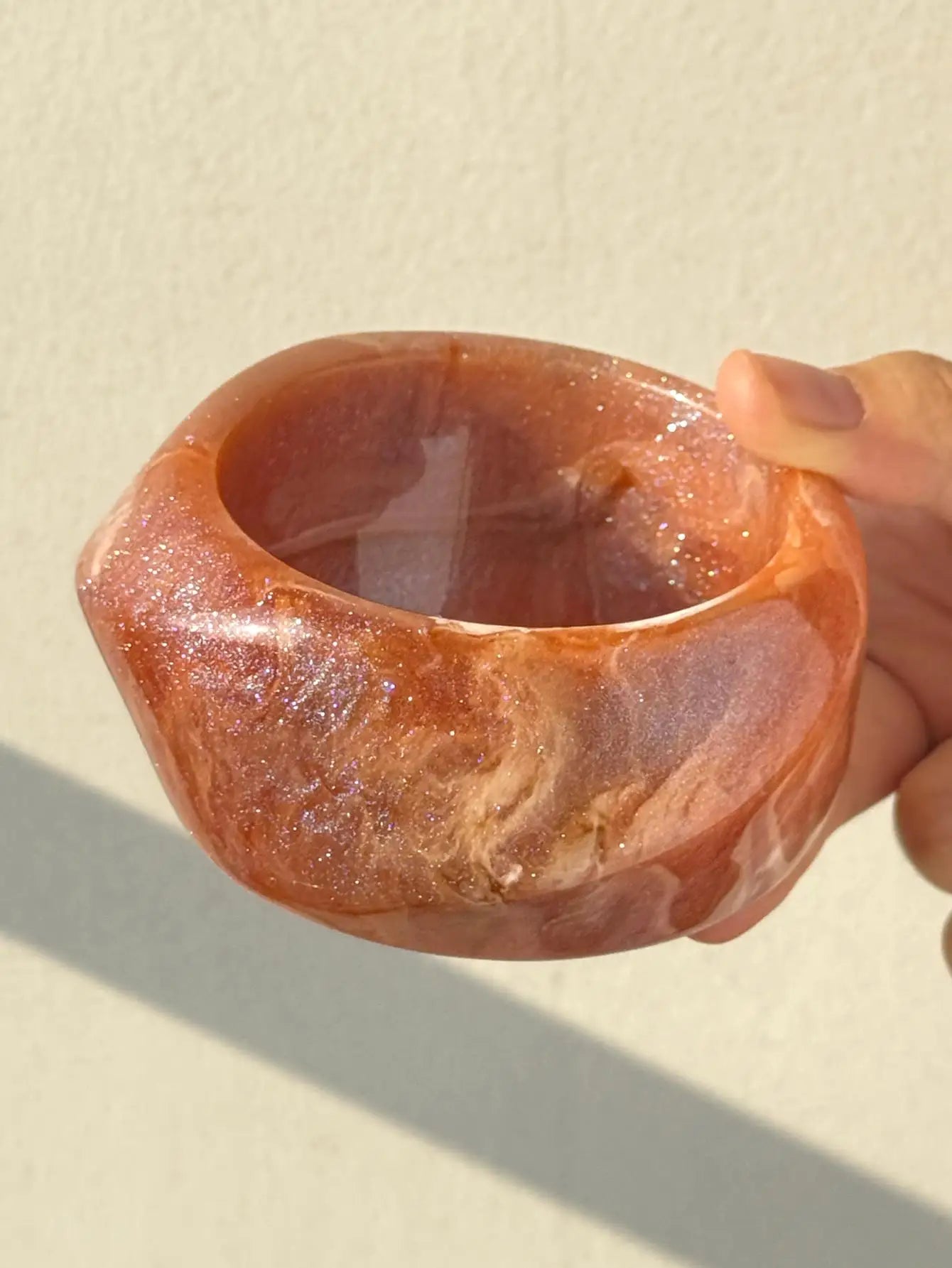 Wide Asymmetrical Resin Bracelet