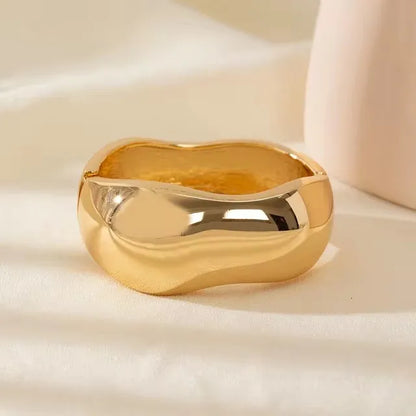 Wide Asymmetrical Resin Bracelet