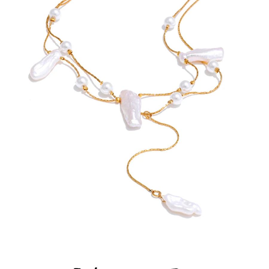 Baroque Pearls Double-Layer Necklace