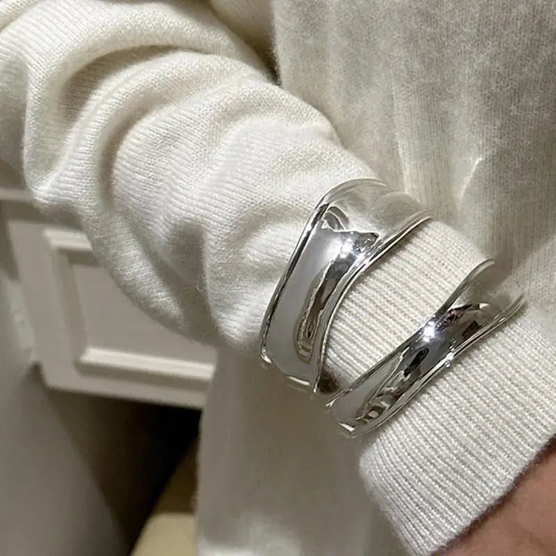 Large Polied Arc Bracelet