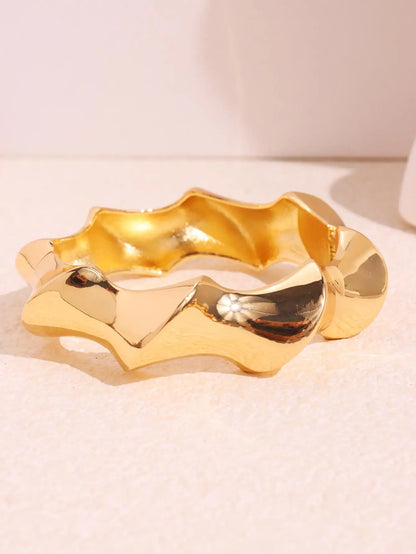 Wide Asymmetrical Resin Bracelet