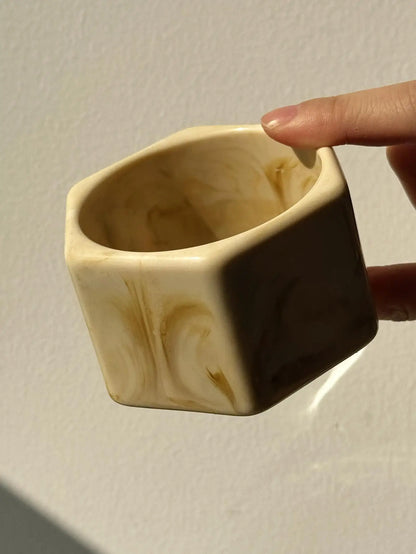 Wide Asymmetrical Resin Bracelet