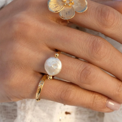Freshwater Pearl  U-shaped Ring